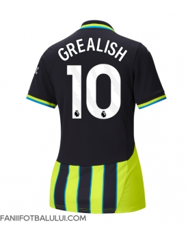 Manchester City Jack Grealish #10 Tricou Fotbal Replică 2024-25 Femei Deplasare